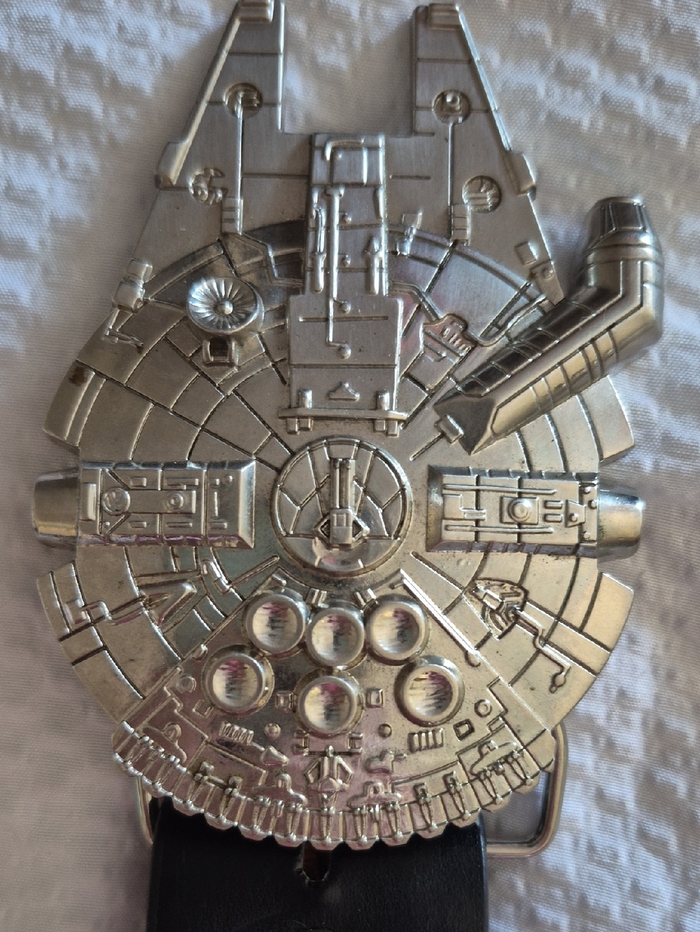 Millennium Falcon Silver Belt Buckle